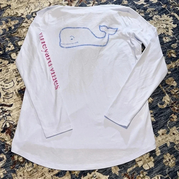 NWT VINEYARD VINES LIGHTWEIGHT WOMENS LONG SLEEVE GRAPHIC HOODIE BLUE SM - Picture 5 of 7